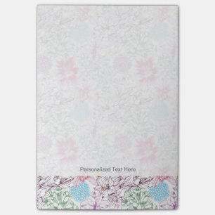 Post-it® Beau motif avec les fleurs colorées