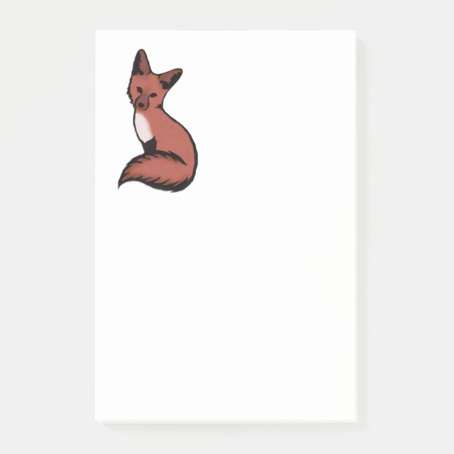 Post-it® Beau Renard Rouge (Devant)