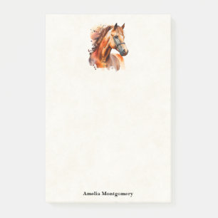 Post-it® Beau Sorrel Horse Portrait
