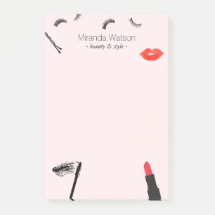 Post-it® Beauté Biz Eyelashes Lèvres Mascara Maquillage ros