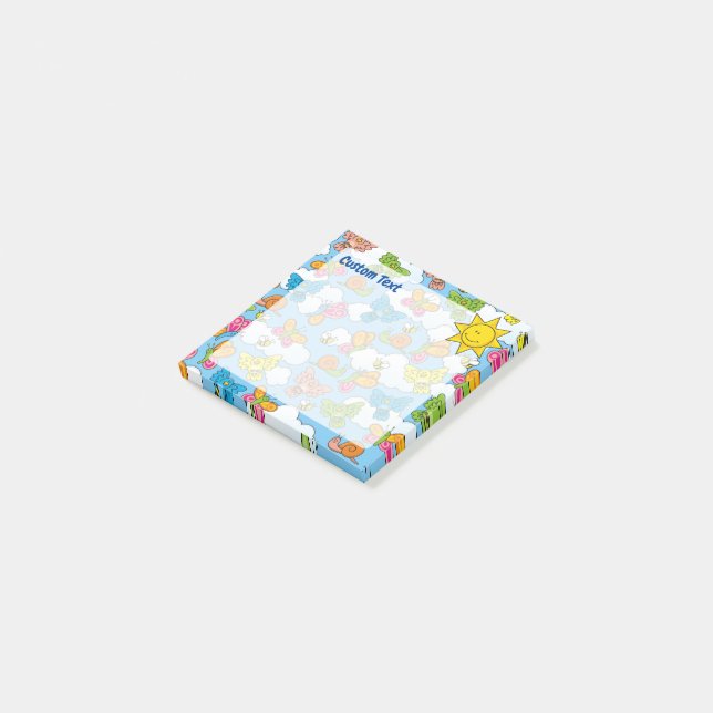 Post-it® Bébé Animaux Arrière - plan (Incliné)