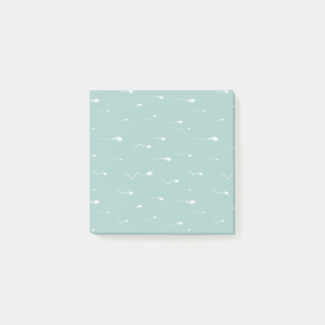Post-it® Bébé Blue Novelty Sperm (Devant)