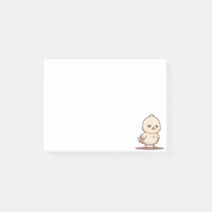 Post-it® Bébé Oiseau Drôle et Grincheux Dessin Animé Kawaii