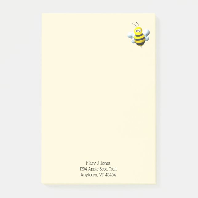 Post-it® Bee Cool With Personalized Text (Devant)