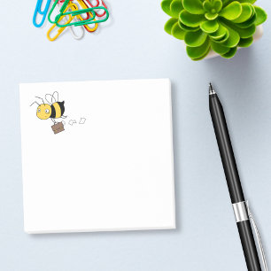 Post-it® Beezness Bee, Fatigué Stress Bee Holding Porte-doc