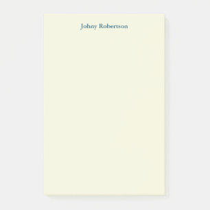 Post-it® Beige Couleur Plat Élégant Professionnel Moderne