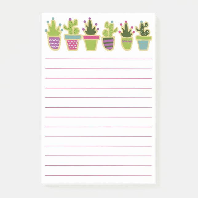 Post-it® Belle cactus doublée (Devant)