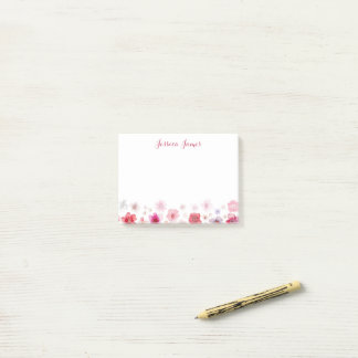 Post-it® Belle florale personnalisée 4" x 3"
