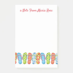 Post-it® Belle Plage Whimsical Fun Fun Flops Personnalisé