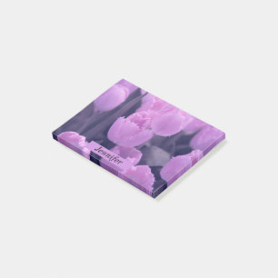 Post-it® Belle Tulipe pourpre personnalisable Retour à l'éc