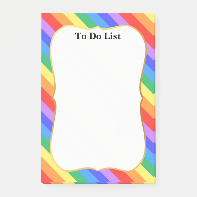 Post-it® Belles couleurs arc-en-ciel (Devant)