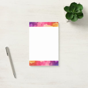 Post-it® Belles couleurs arc-en-ciel Design abstrait