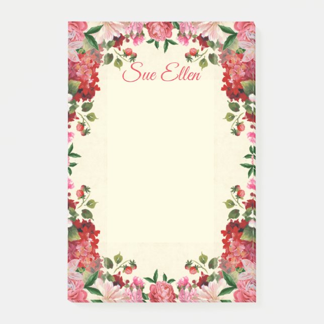 Post-it® Belles fleurs 402 Post-It Notes (Devant)