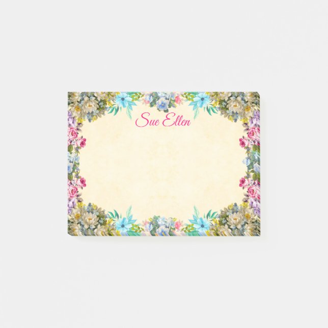 Post-it® Belles fleurs 527 Notes post-it (Devant)