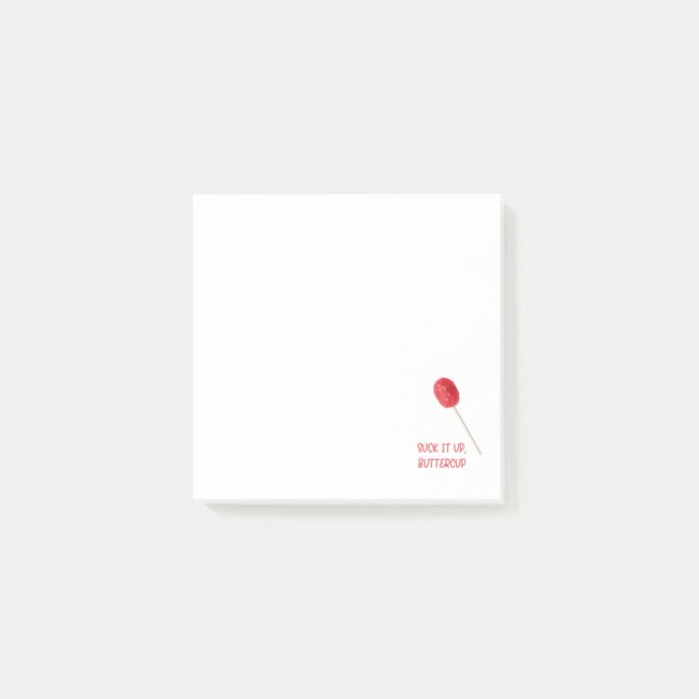 Post-it® Beurre à la sueur avec la sucette rouge (Devant)