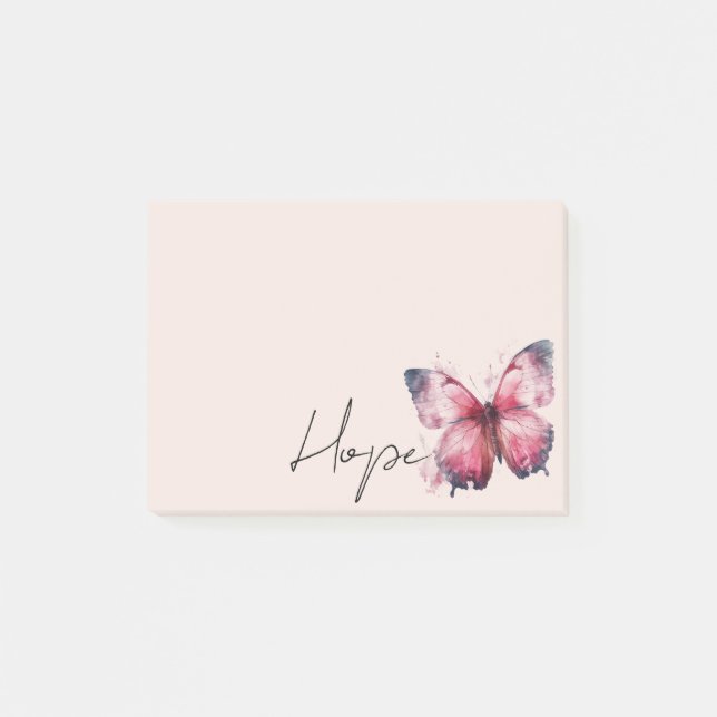 Post-it® Beurre d'espoir rose inspiré (Devant)