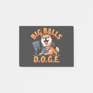 Post-it® Big Balls Doge Département de l'efficacité du gouv