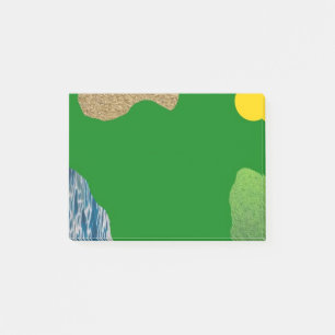 Post-it® Billet 3x4 sur le thème du golf qu'il note