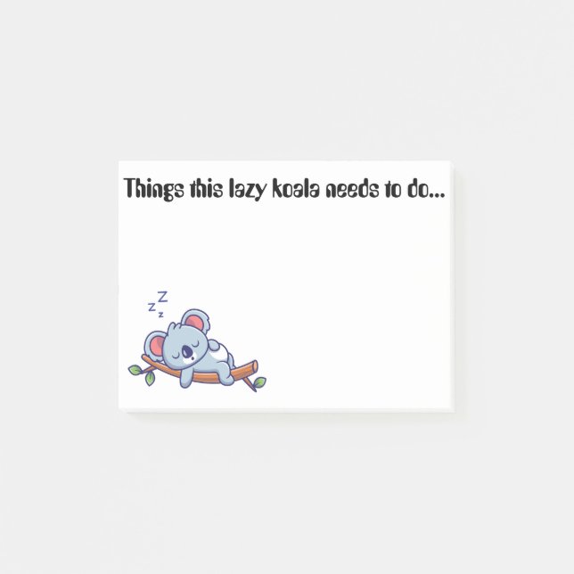 Post-it® Billet amusant il note (Devant)