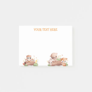 Post-it® Billet comestible Il Notes Beaux Animaux Joyeux Vi