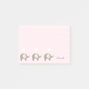 Post-it® Billet de Cute Elephant
