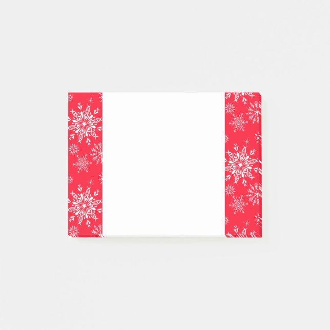 Post-it® Billets de vacances-Snowflakes (Devant)