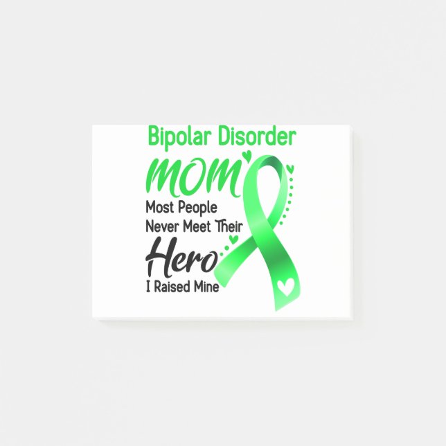 Post-it® Bipolaires disorder Awareness Month Ribbon (Devant)