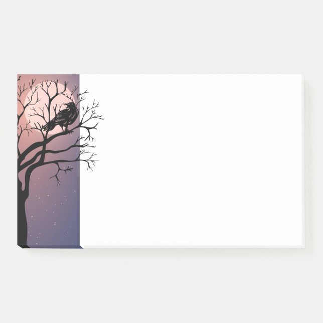 Post-it® Black Bird The Raven Notes (Devant)