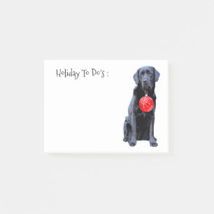 Post-it® Black Lab Holiday - Amoureux des chiens - Black La