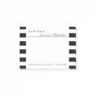 Black | Monogramme Motif à rayures blanches