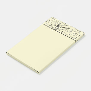 Post-it® Black Musical personnalisé