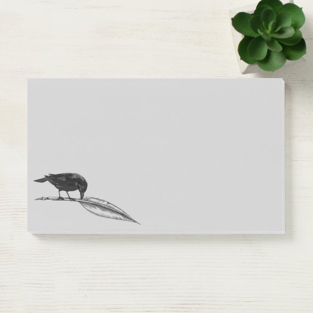 Post-it® Blackbirds Plume stylo Corbeau Post-it Notes (Bureau)