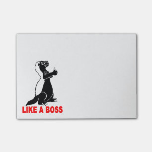 Post-it® Blaireau de miel, comme un patron