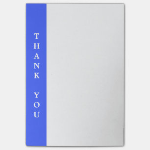 Post-it® Blanc bleu de Merci sur de grande taille
