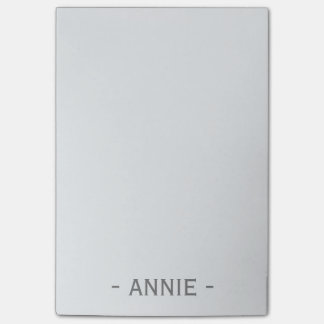 Post-it® Blanc minimaliste de neige personnalisable 4" x 6"