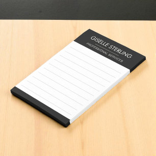 Post-it® Blanc Noir Minimaliste Moderne Entreprise