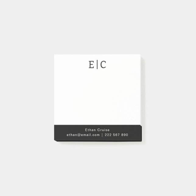 Post-it® Blanc Simple Professionnel (Devant)