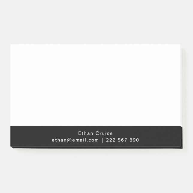 Post-it® Blanc Simple Professionnel (Devant)