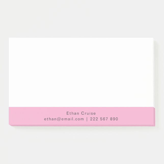 Post-it® Blanc Simple Professionnel (Devant)