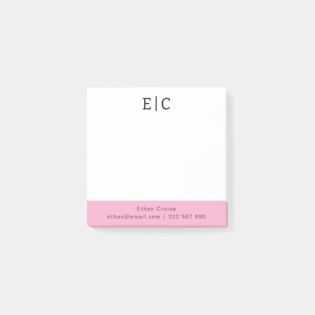 Post-it® Blanc Simple Professionnel (Devant)