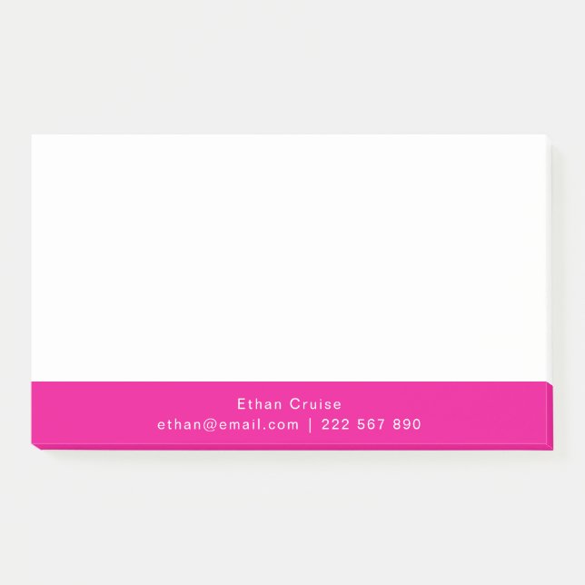 Post-it® Blanc Simple Professionnel (Devant)