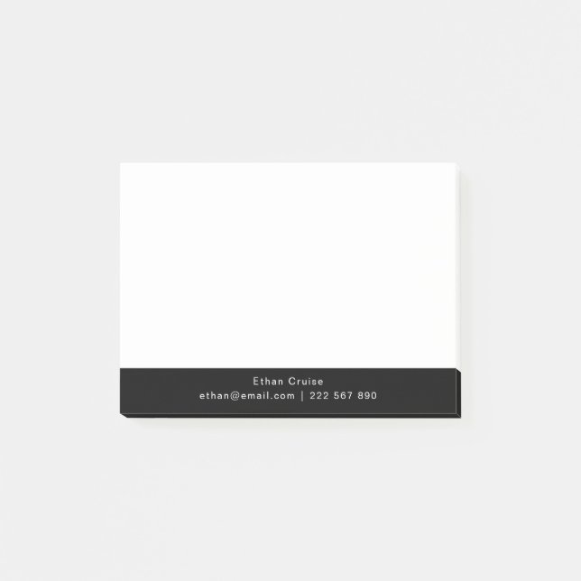 Post-it® Blanc Simple Professionnel (Devant)