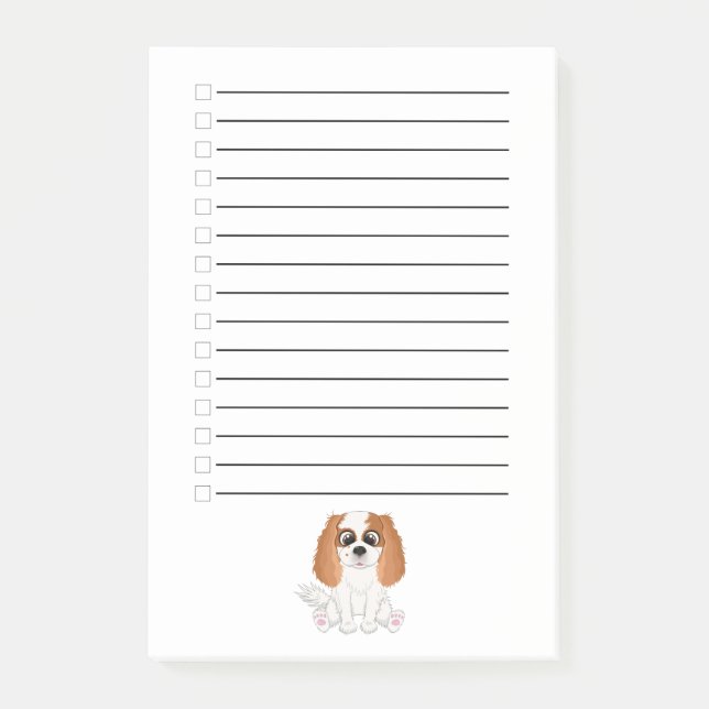Post-it® Blenheim Cavalier King Charles Spaniel     (Devant)