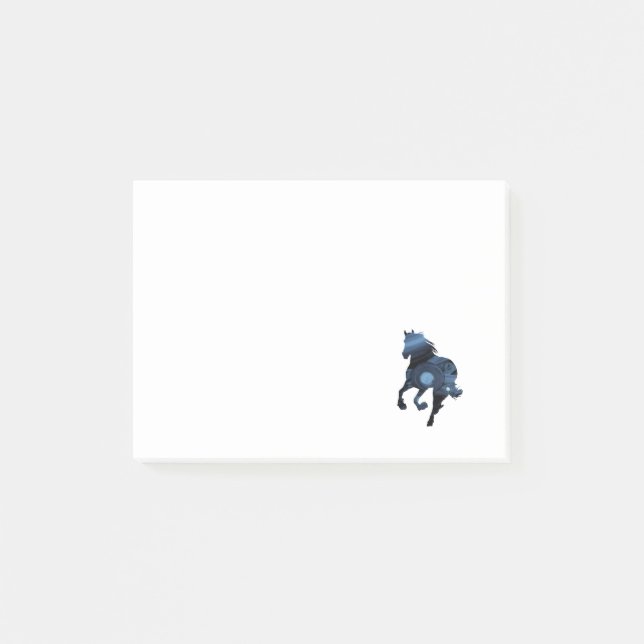 Post-it® Bleu cheval Post-it Notes (Devant)