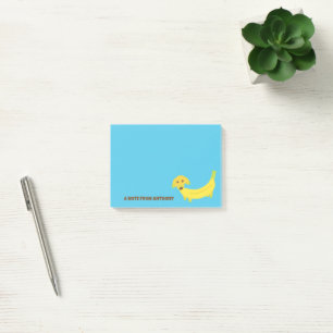 Post-it® Bleu clair de chien bananier mignon