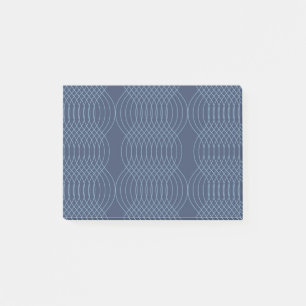 Post-it® Bleu, décoratif, simple, moderne, art ondulé tenda