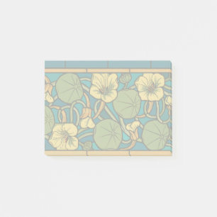Post-it® Bleu jaune Nasturtium Fleur Nouveau Motif