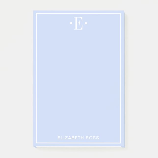 Post-it® Bleu monogramme (Devant)