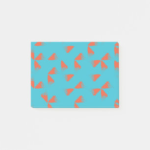 Post-it® Bleu, orange, dynamique, motif géométrique tendanc