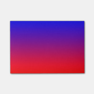 Post-it® Bleu simple au rouge